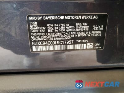 Zdjęcie 13 z 13 samochodu: 2020 BMW X5 SDRIVE 40I VIN:5UXCR4C09L9C17957 - miniatura