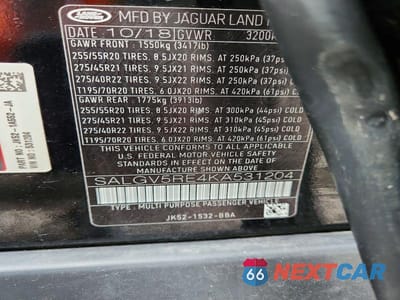 Zdjęcie 14 z 14 samochodu: 2019 LAND ROVER RANGE ROVER AUTOBIOGRAPHY VIN:SALGV5RE4KA531204 - miniatura