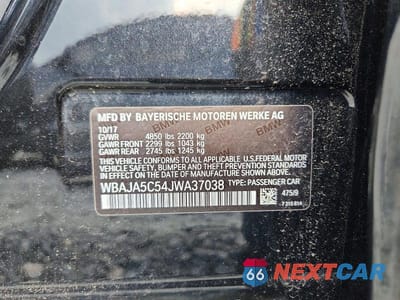 Zdjęcie 12 z 12 samochodu: 2018 BMW 530 I VIN:WBAJA5C54JWA37038 - miniatura