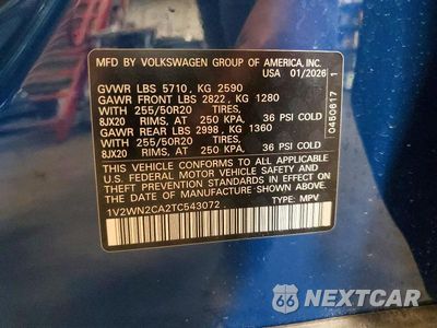 Zdjęcie 14 z 14 samochodu: 2026 VOLKSWAGEN ATLAS SE VIN:1V2WN2CA2TC543072 - miniatura