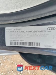Zdjęcie 12 z 12 samochodu: 2014 AUDI A6 PRESTIGE VIN:WAUHMAFC3EN149024 - miniatura