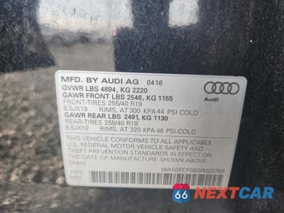Zdjęcie 13 z 13 samochodu: 2016 AUDI Q3 PRESTIGE VIN:WA1GFCFS8GR022769 - miniatura