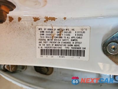 Zdjęcie 12 z 12 samochodu: 2016 HONDA ACCORD EXL VIN:1HGCR3F01GA015463 - miniatura