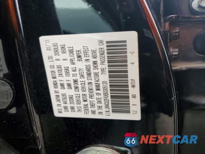 Zdjęcie 12 z 12 samochodu: 2011 ACURA TSX VIN:JH4CU2F6XBC005120 - miniatura