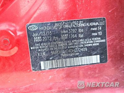 Zdjęcie 12 z 12 samochodu: 2013 HYUNDAI ELANTRA GLS VIN:5NPDH4AE4DH272409 - miniatura
