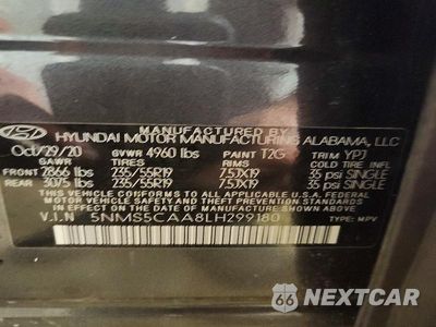 Zdjęcie 13 z 13 samochodu: 2020 HYUNDAI SANTA FE LIMITED 2.0T VIN:5NMS5CAA8LH299180 - miniatura