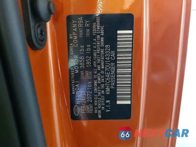 Zdjęcie 12 z 12 samochodu: 2013 HYUNDAI VELOSTER TURBO VIN:KMHTC6AE7DU143328 - miniatura