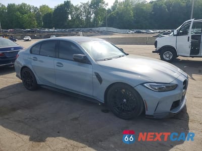 Czwarte zdjęcie samochodu z boku: 2022 BMW M3 COMPETITION VIN:WBS43AY07NFM49899 - miniatura