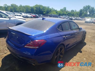 Trzecie zdjęcie samochodu z tyłu: 2019 GENESIS G70 2.0T ADVANCED VIN:KMTG44LA8KU025739 - miniatura