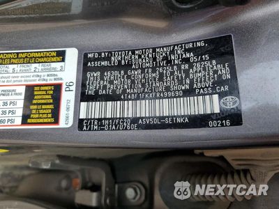 Zdjęcie 12 z 12 samochodu: 2015 TOYOTA CAMRY LE VIN:4T4BF1FKXFR499690 - miniatura
