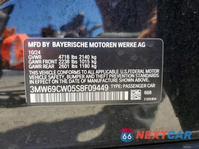 Zdjęcie 12 z 12 samochodu: 2025 BMW 330I VIN:3MW69CW05S8F09449 - miniatura