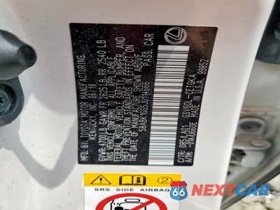 Zdjęcie 12 z 12 samochodu: 2018 LEXUS ES 350 VIN:58ABK1GG5JU114666 - miniatura