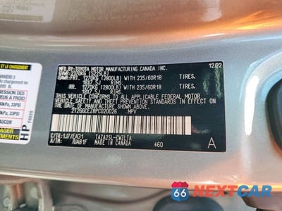 Zdjęcie 14 z 14 samochodu: 2023 LEXUS NX 350 VIN:2T2GGCEZ8PC020026 - miniatura