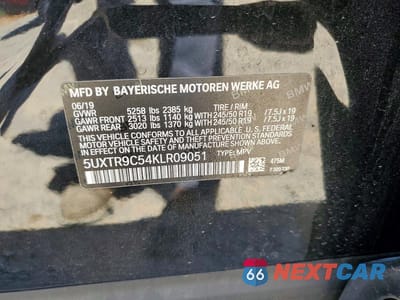 Zdjęcie 14 z 14 samochodu: 2019 BMW X3 XDRIVE30I VIN:5UXTR9C54KLR09051 - miniatura