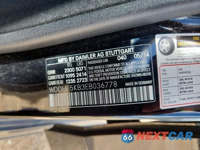 Zdjęcie 12 z 12 samochodu: 2014 MERCEDES-BENZ E 350 VIN:WDDHF5KB3EB036778 - miniatura