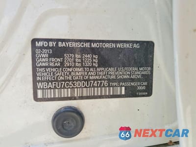 Zdjęcie 12 z 12 samochodu: 2013 BMW 535 XI VIN:WBAFU7C53DDU74776 - miniatura