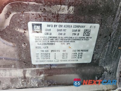 Zdjęcie 13 z 13 samochodu: 2015 BUICK ENCORE PREMIUM VIN:KL4CJDSB3FB265910 - miniatura