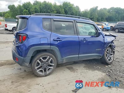 Trzecie zdjęcie samochodu z tyłu: 2021 JEEP RENEGADE LATITUDE VIN:ZACNJDBB3MPM22236 - miniatura