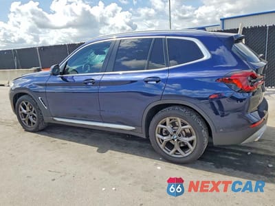 Drugie zdjęcie samochodu z przodu: 2022 BMW X3 SDRIVE30I VIN:5UX43DP05N9J34543 - miniatura