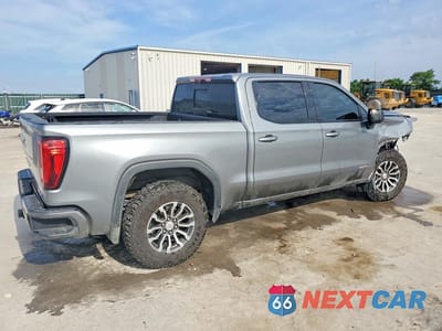 Trzecie zdjęcie samochodu z tyłu: 2021 GMC SIERRA K1500 AT4 VIN:3GTP9EEL1MG186072 - miniatura
