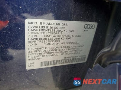 Zdjęcie 13 z 13 samochodu: 2022 AUDI Q3 PREMIUM S LINE 45 VIN:WA1DECF31N1031016 - miniatura