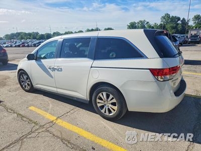 Drugie zdjęcie samochodu z przodu: 2016 HONDA ODYSSEY EXL VIN:5FNRL5H69GB090748 - miniatura