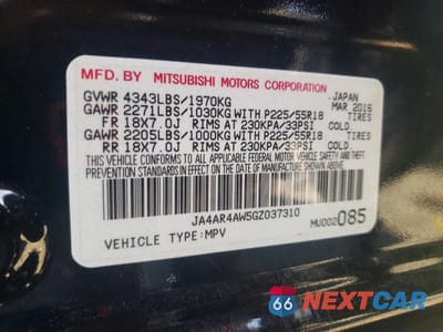Zdjęcie 13 z 13 samochodu: 2016 MITSUBISHI OUTLANDER SPORT SEL VIN:JA4AR4AW5GZ037310 - miniatura