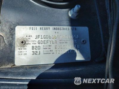 Zdjęcie 12 z 12 samochodu: 2007 SUBARU IMPREZA VIN:JF1GD61697H520191 - miniatura