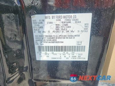 Zdjęcie 12 z 12 samochodu: 2008 FORD F150 SUPERCREW VIN:1FTPW14V08FB29194 - miniatura