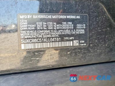 Zdjęcie 13 z 13 samochodu: 2019 BMW X5 XDRIVE40I VIN:5UXCR6C51KLL04161 - miniatura