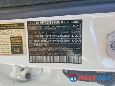 Zdjęcie 13 z 13 samochodu: 2013 MERCEDES-BENZ GL 450 4MATIC VIN:4JGDF7CE1DA128579 - miniatura