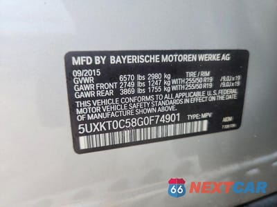 Zdjęcie 13 z 13 samochodu: 2016 BMW X5 VIN:5UXKT0C58G0F74901 - miniatura