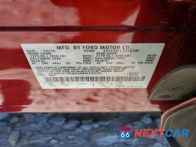 Zdjęcie 14 z 14 samochodu: 2016 FORD EDGE TITANIUM VIN:2FMPK3K99GBB76636 - miniatura