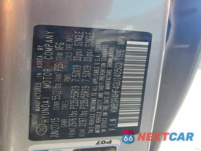 Zdjęcie 13 z 13 samochodu: 2016 HYUNDAI SANTA FE LIMITED VIN:KM8SR4HF4GU140503 - miniatura