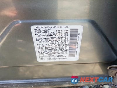 Zdjęcie 12 z 12 samochodu: 2007 NISSAN MURANO S VIN:JN8AZ08W27W616670 - miniatura