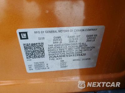Zdjęcie 13 z 13 samochodu: 2019 CHEVROLET EQUINOX LS VIN:2GNAXHEV1K6195420 - miniatura
