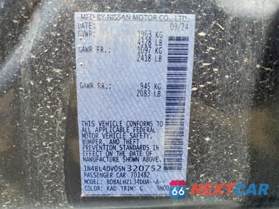 Zdjęcie 13 z 13 samochodu: 2025 NISSAN ALTIMA SV VIN:1N4BL4DV0SN320752 - miniatura