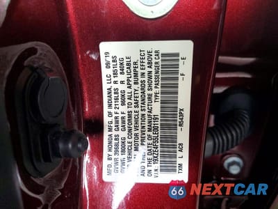 Zdjęcie 12 z 12 samochodu: 2020 HONDA INSIGHT EX VIN:19XZE4F55LE001191 - miniatura