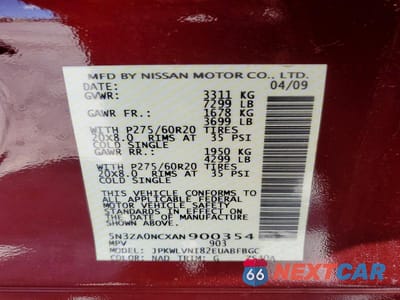 Zdjęcie 13 z 13 samochodu: 2010 INFINITI QX56 BASE VIN:5N3ZA0NCXAN900354 - miniatura