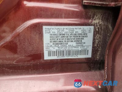 Zdjęcie 12 z 12 samochodu: 2021 NISSAN SENTRA SV VIN:3N1AB8CV0MY221696 - miniatura