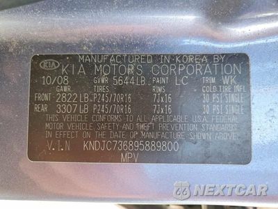 Zdjęcie 13 z 13 samochodu: 2009 KIA SORENTO EX VIN:KNDJC736895889800 - miniatura