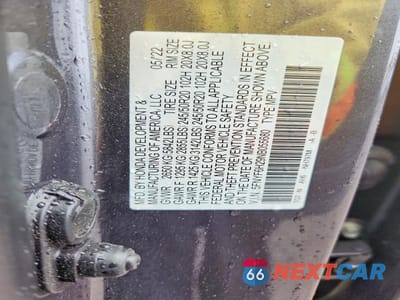 Zdjęcie 14 z 14 samochodu: 2022 HONDA PILOT SE VIN:5FNYF6H29NB055680 - miniatura