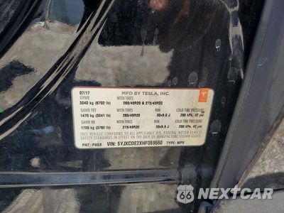 Zdjęcie 14 z 14 samochodu: 2017 TESLA MODEL X VIN:5YJXCDE2XHF059660 - miniatura