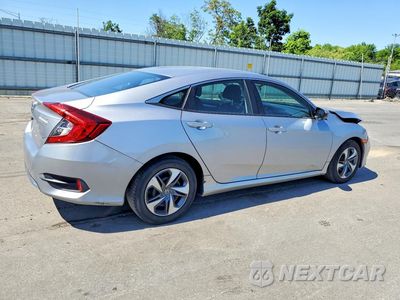 Trzecie zdjęcie samochodu z tyłu: 2019 HONDA CIVIC LX VIN:2HGFC2F62KH538613 - miniatura