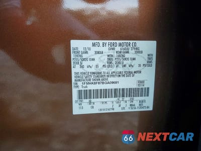 Zdjęcie 13 z 13 samochodu: 2011 FORD EXPLORER LIMITED VIN:1FMHK8F87BGA09681 - miniatura