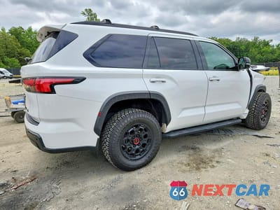 Trzecie zdjęcie samochodu z tyłu: 2023 TOYOTA SEQUOIA TRD PRO VIN:7SVAAABA2PX016639 - miniatura