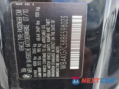 Zdjęcie 12 z 12 samochodu: 2011 BMW 335 I VIN:WBAKG7C58BE598023 - miniatura