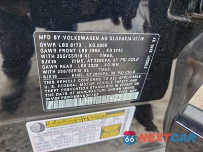 Zdjęcie 13 z 13 samochodu: 2011 VOLKSWAGEN TOUAREG V6 VIN:WVGFF9BP5BD000753 - miniatura