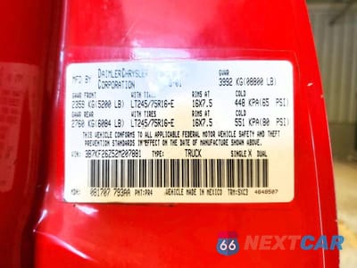 Zdjęcie 13 z 13 samochodu: 2002 DODGE RAM 2500 VIN:3B7KF26Z52M207881 - miniatura