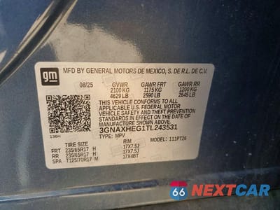 Zdjęcie 14 z 14 samochodu: 2026 CHEVROLET EQUINOX LT VIN:3GNAXHEG1TL243531 - miniatura